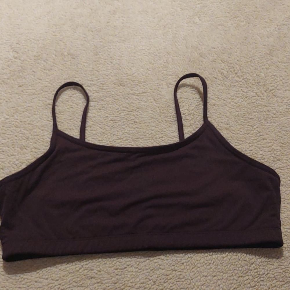 Fabletics XXL low impact sports bra purple